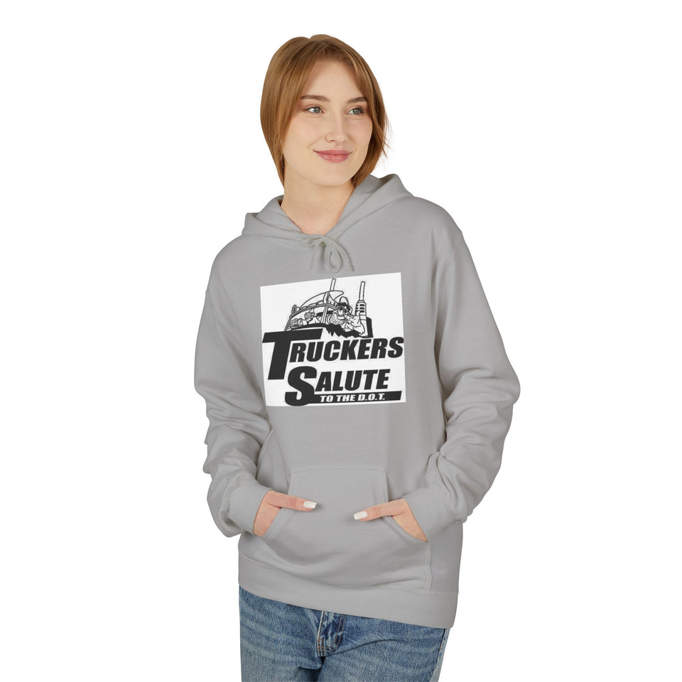 Hoodie — "Truckers Salute" Graphic Trucker Hoodie