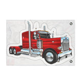 Double-Sided Truck Flag — Big Rig Skull Design (Grommeted Outdoor/Patio Banner)