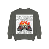Truck Driver Sweatshirt — “Always Be Nice to a Trucker” Retro Semi Tee
