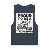 Truck Driver Tank Top — "Proud to Be a Truck Driver" Graphic Sleeveless Shirt