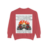Truck Driver Sweatshirt — “Always Be Nice to a Trucker” Retro Semi Tee
