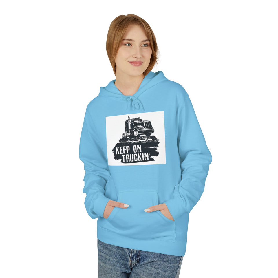 Truck Driver Dad Hoodie – “Best Truckin' Dad Ever” Graphic Pullover
