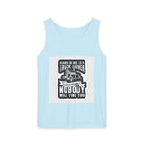Truck Driver Tank Top — "Always Be Nice to a Truck Driver" Vintage Trucker Graphic