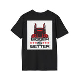 Trucker T-Shirt - "I Drop Big Loads" Vintage Semi Truck Graphic Tee