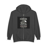 Strong Man Strong Woman Zip Hoodie – 'It Takes a Strong Man to Provide' Family Tribute