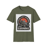 T-Shirt - Diesel Ain't Burning I Ain't Earning Trucker Graphic Tee