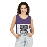 Truck Driver Tank Top — "Always Be Nice to a Truck Driver" Vintage Trucker Graphic