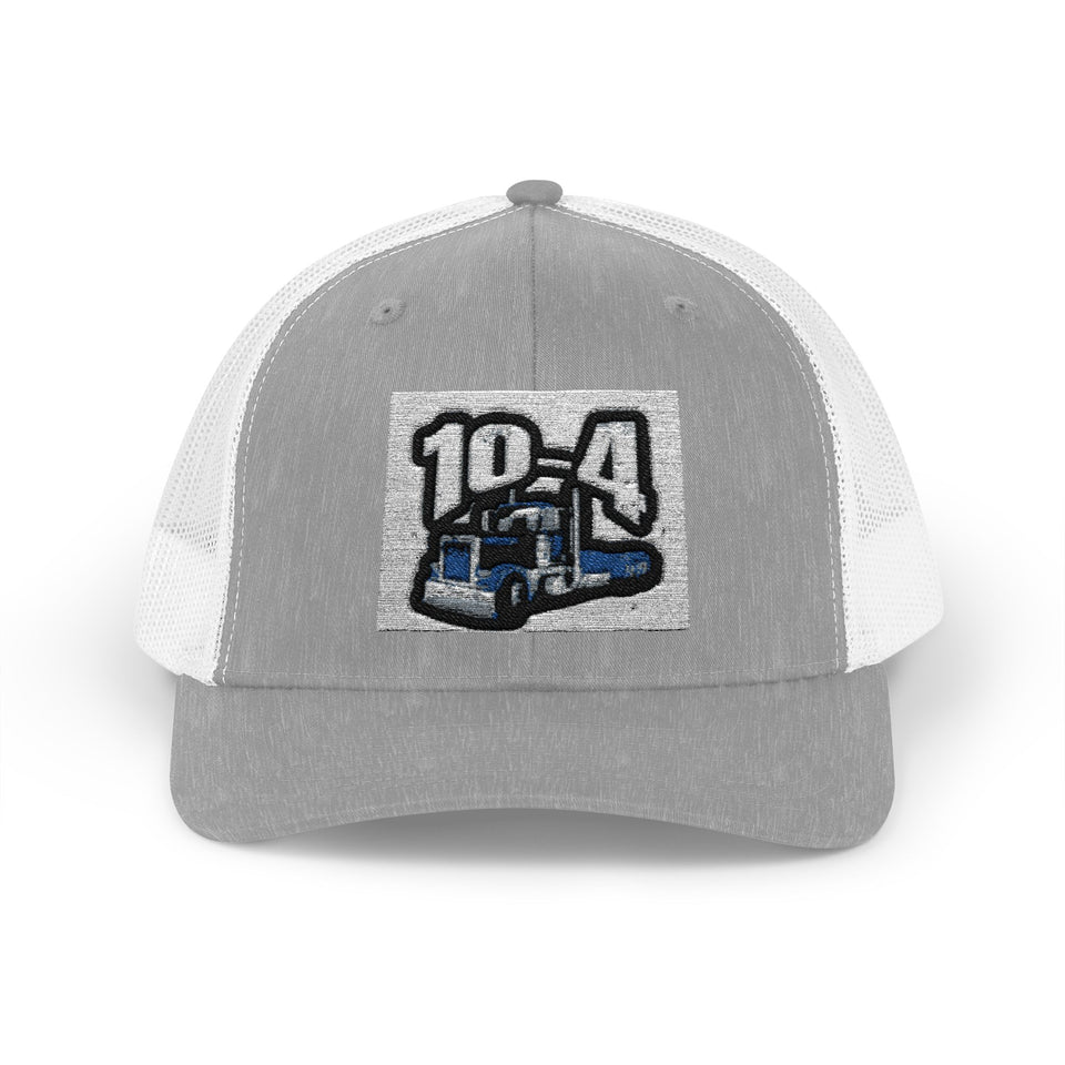 Trucker Cap — '10-4' Truck Driver Snapback Hat