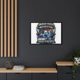 American Trucker American Veteran Framed Canvas - "Proud To Be Both" Patriotic Wall Art