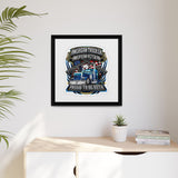 American Trucker American Veteran Framed Canvas - "Proud To Be Both" Patriotic Wall Art