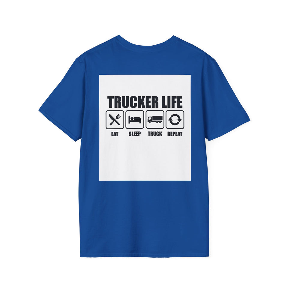Truck Driver T-Shirt - Vintage Semi Truck 'I Drop Big Loads' Graphic Tee