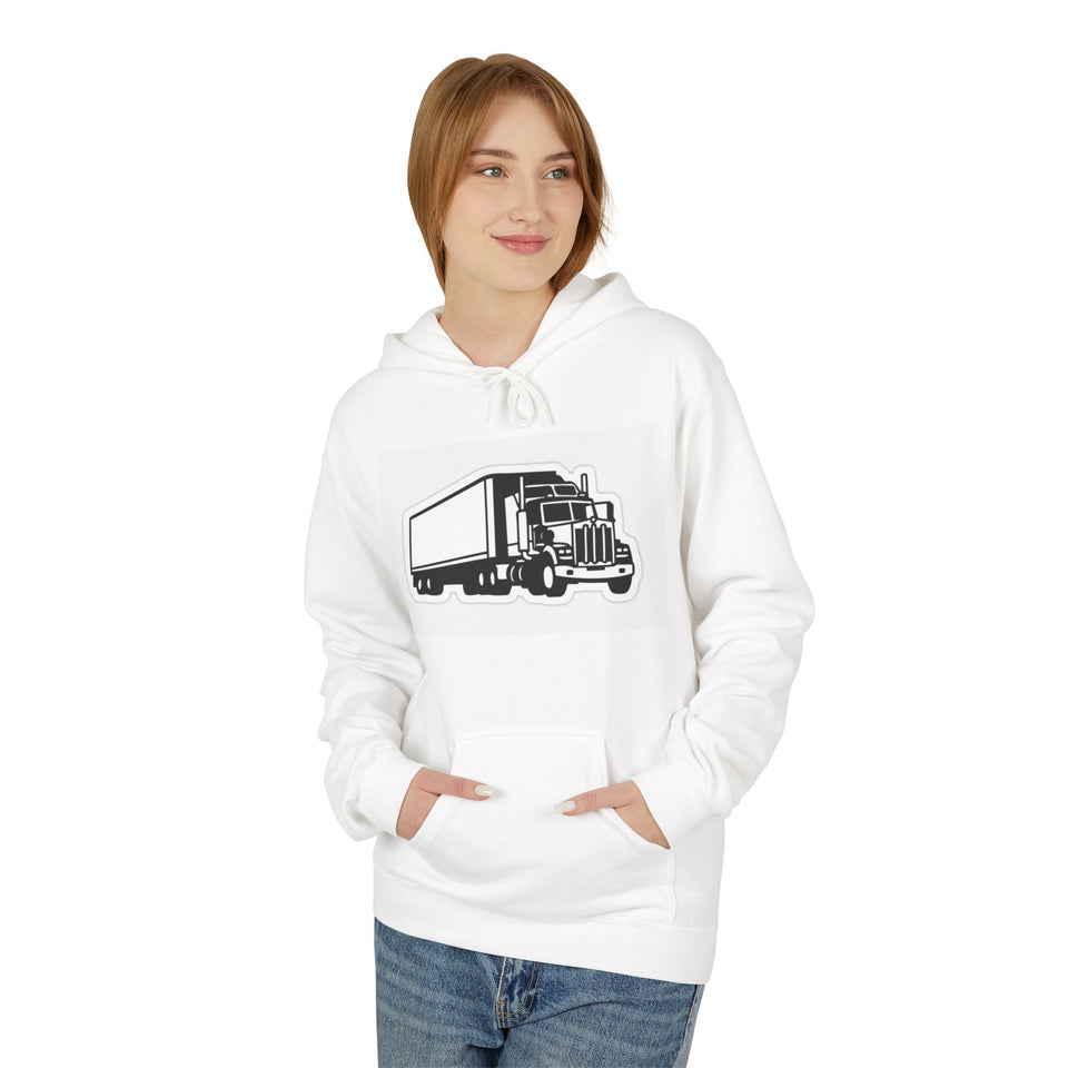 Trucker Life Hoodie — "Eat Sleep Truck Repeat" Graphic Hooded Sweatshirt