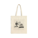 Do Not Touch Semi Truck Tote Bag — 'You Have Been Warned' Canvas Tote for Trucker Lovers
