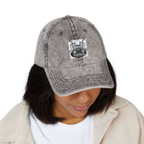 Vintage Embroidered Cap — Distressed Retro Patch Baseball Hat