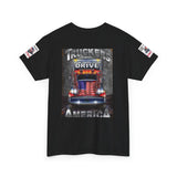 Truckers Drive America T-Shirt – Patriotic Semi Truck Graphic Tee
