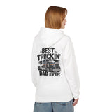 Truck Driver Dad Hoodie – “Best Truckin' Dad Ever” Graphic Pullover