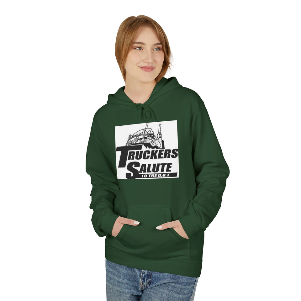 Hoodie — "Truckers Salute" Graphic Trucker Hoodie