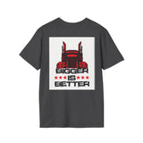 Trucker T-Shirt - "I Drop Big Loads" Vintage Semi Truck Graphic Tee