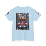 Truckers Drive America T-Shirt – Patriotic Semi Truck Graphic Tee