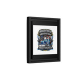 American Trucker American Veteran Framed Canvas - "Proud To Be Both" Patriotic Wall Art