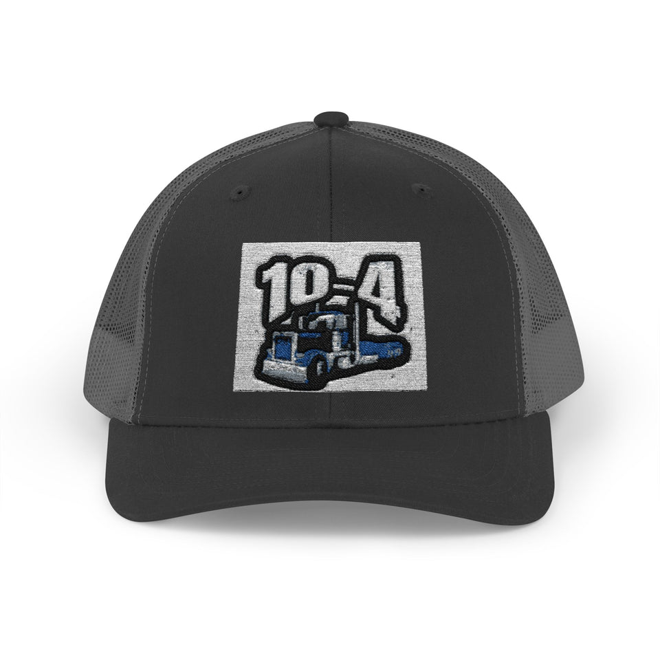 Trucker Cap — '10-4' Truck Driver Snapback Hat