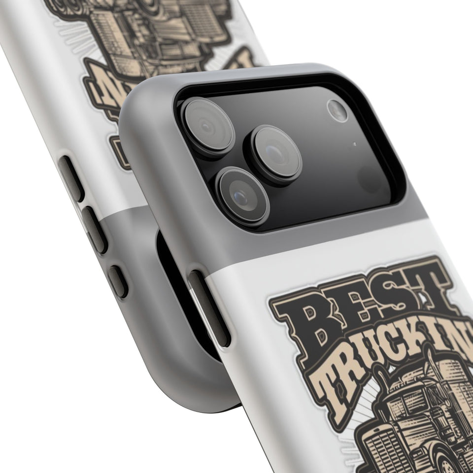 Best Truckin' Papa Ever Phone Case — Impact-Resistant Truck Driver Gift