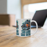 Retired Trucker Ceramic Mug — “The Legend Has Retired” Coffee Cup