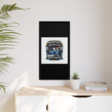 American Trucker American Veteran Framed Canvas - "Proud To Be Both" Patriotic Wall Art