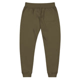 Embroidered Olive Fleece Sweatpants — Cozy Joggers