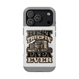 Best Truckin' Papa Ever Phone Case — Impact-Resistant Truck Driver Gift