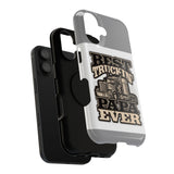 Best Truckin' Papa Ever Phone Case — Impact-Resistant Truck Driver Gift
