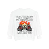 Truck Driver Sweatshirt — “Always Be Nice to a Trucker” Retro Semi Tee