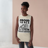 Truck Driver Tank Top — "Proud to Be a Truck Driver" Graphic Sleeveless Shirt