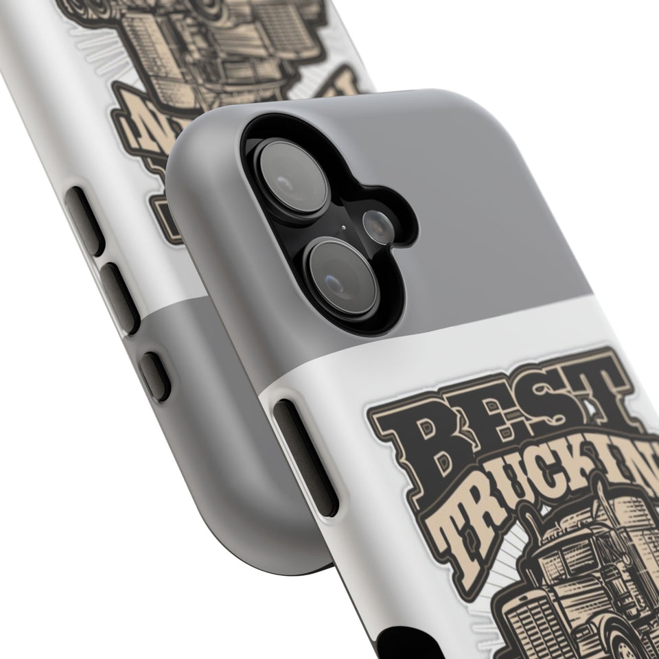 Best Truckin' Papa Ever Phone Case — Impact-Resistant Truck Driver Gift