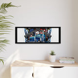 American Trucker American Veteran Framed Canvas - "Proud To Be Both" Patriotic Wall Art