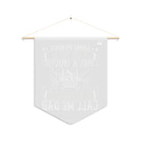 Truck Driver Dad Pennant Banner — "Some People Call Me a Truck Driver, The Most Important Call Me Dad" Wall Flag