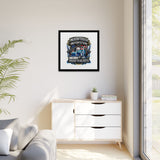 American Trucker American Veteran Framed Canvas - "Proud To Be Both" Patriotic Wall Art