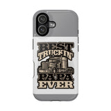 Best Truckin' Papa Ever Phone Case — Impact-Resistant Truck Driver Gift