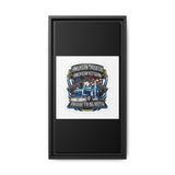 American Trucker American Veteran Framed Canvas - "Proud To Be Both" Patriotic Wall Art