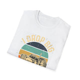 Truck Driver T-Shirt - Vintage Semi Truck 'I Drop Big Loads' Graphic Tee