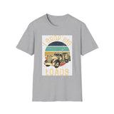 Truck Driver T-Shirt - Vintage Semi Truck 'I Drop Big Loads' Graphic Tee