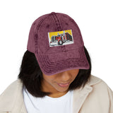 Vintage Embroidered Truck Cap — Retro Red Trucker Hat