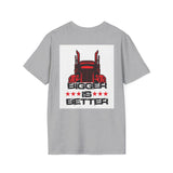 Trucker T-Shirt - "I Drop Big Loads" Vintage Semi Truck Graphic Tee