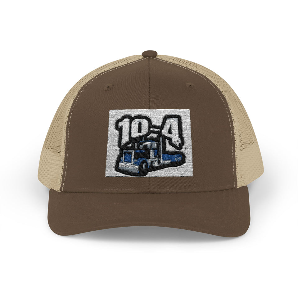 Trucker Cap — '10-4' Truck Driver Snapback Hat