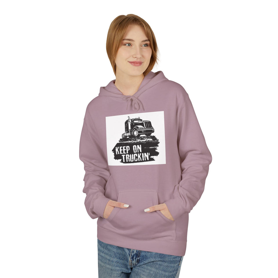 Truck Driver Dad Hoodie – “Best Truckin' Dad Ever” Graphic Pullover