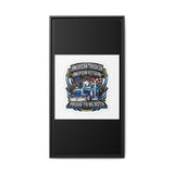 American Trucker American Veteran Framed Canvas - "Proud To Be Both" Patriotic Wall Art