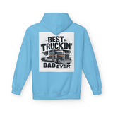 Truck Driver Dad Hoodie – “Best Truckin' Dad Ever” Graphic Pullover