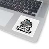 Little Trucker Sticker — Kid-Friendly Semi Truck Kiss-Cut Sticker