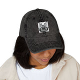 Vintage Embroidered Cap — Distressed Retro Patch Baseball Hat