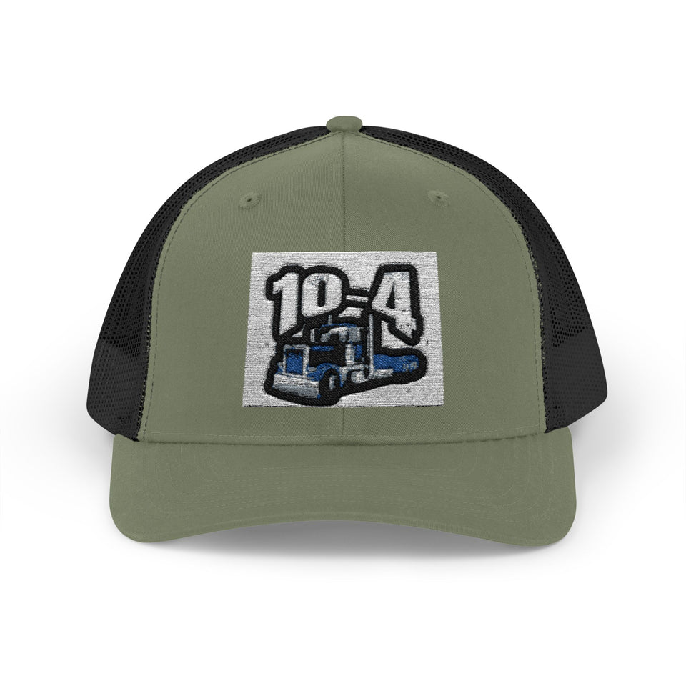 Trucker Cap — '10-4' Truck Driver Snapback Hat
